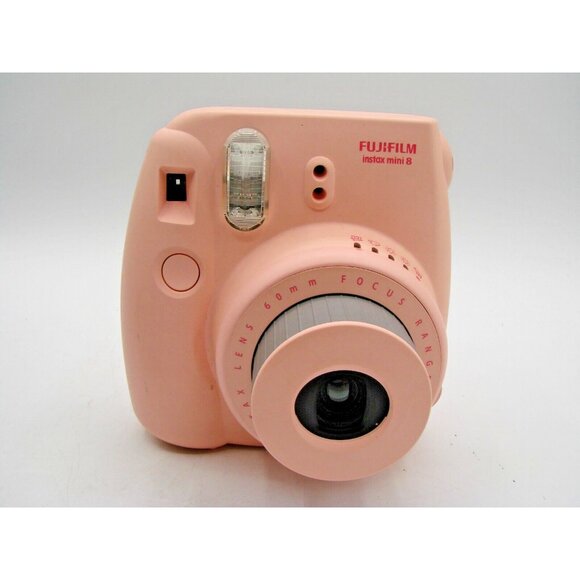 Fujifilm Instax Mini 8 Camera Pink with Camera Bag Untested Powers On Travel - Picture 2 of 14